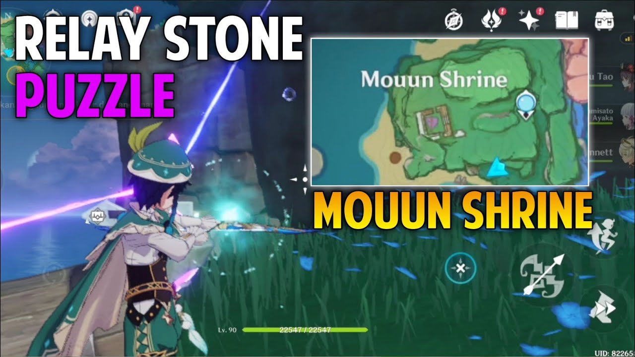 Mouun Shrine inazuma relay stone puzzle genshin impact YouTube