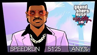 GTA Vice City Speedrun - Any% (No SSU) - 51:25 [PB]