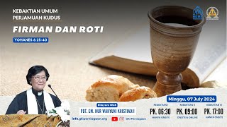 Kebaktian Minggu  -  07 Juli 2024 
