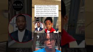Actor Tyler James Williams earned $250,000 per episode on "Everybody Hates Chris"making him Profile