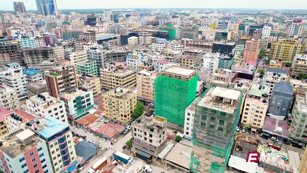 KARIAKOO / DAR ES SALAAM TANZANIA East Africa ( Drone shot)