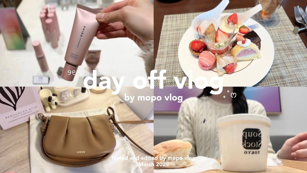 vlog⌇買い物を楽しむ社会人の休日🍓✨ | いちごビュッフェ🍽️ | 購入品紹介👜 | パン作り🍞