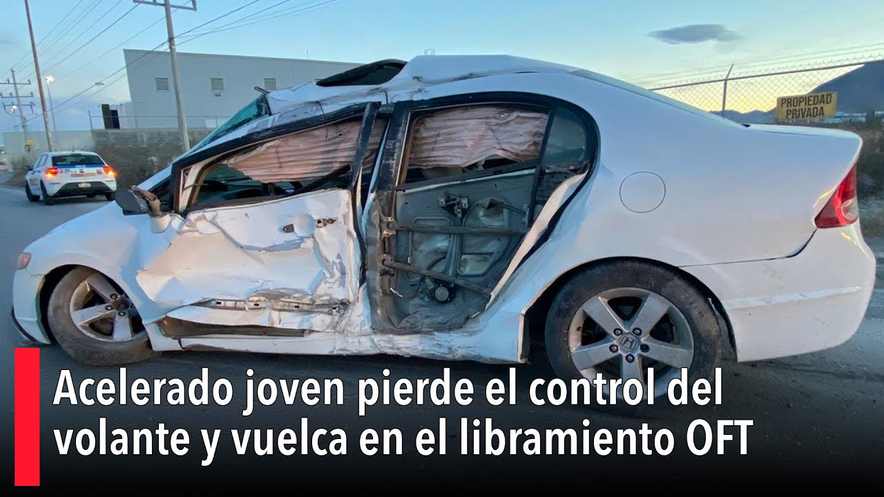 Acelerado joven pierde el control del volante y vuelca en el ...