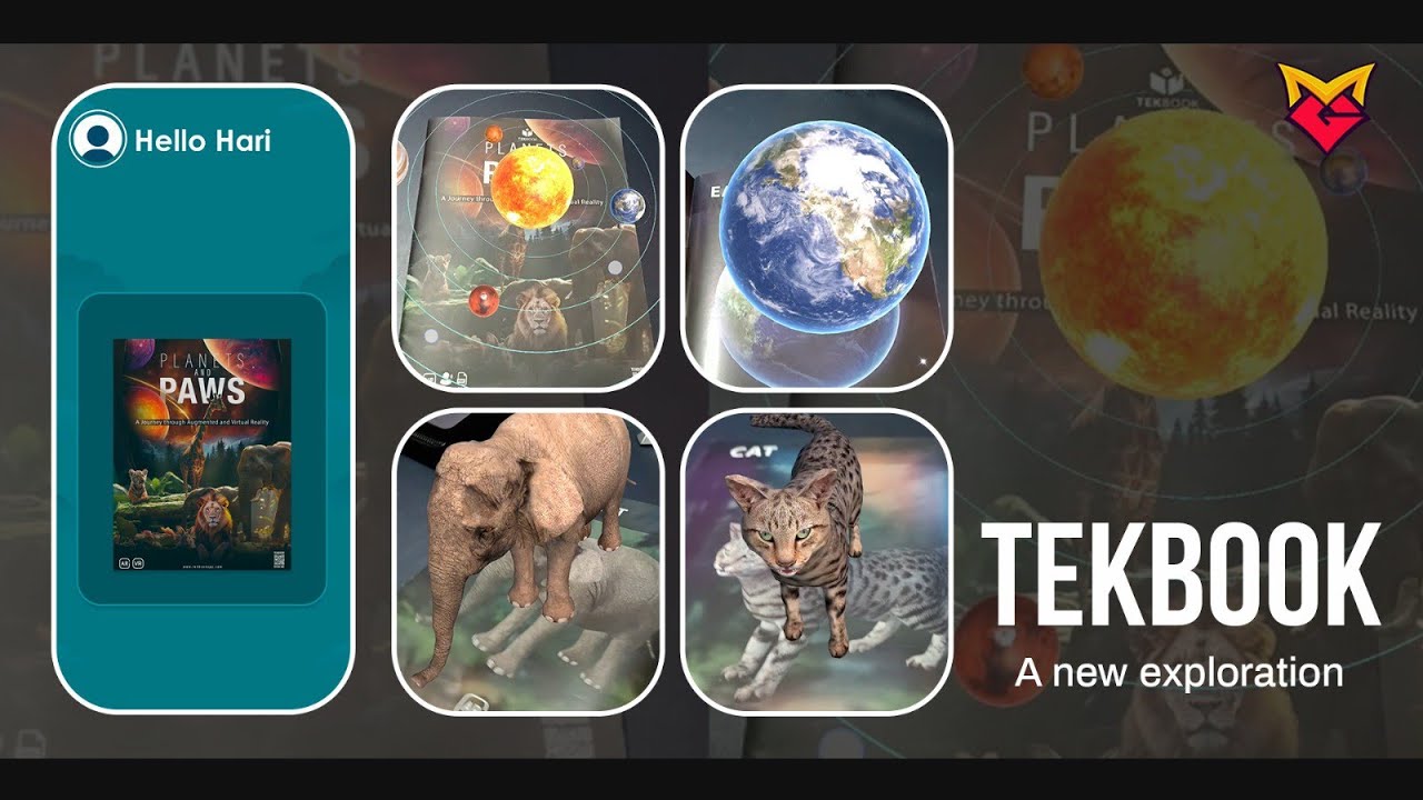TEKBOOK AN AUGMENTED & VIRTUAL REALITY BOOK OF PLANETS & ANIMALS | BY ...
