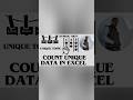 # COUNT UNIQUE DATA IN EXCEL