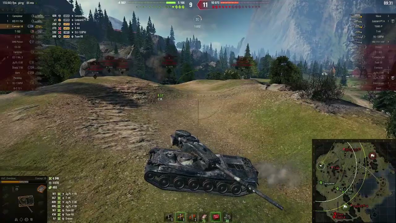 Concept 1B Dominates: 7 Kills, 9451 DMG vs 3 Opponents!