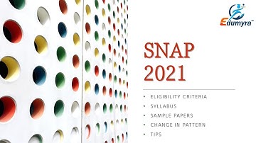 SNAP 2020 (Change Pattern) - Eligibility Criteria , Registration Fees, Important Dates ,Tip & Tricks