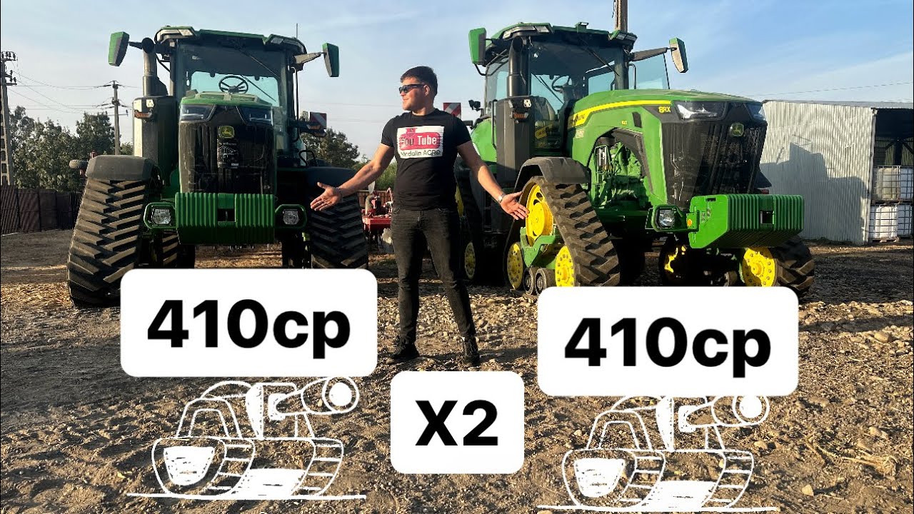 #tractor #vlog Am mers cu 2 tractoare senilate de 410cp FULL #johndeere , #prezentare #fy #dailyvlog