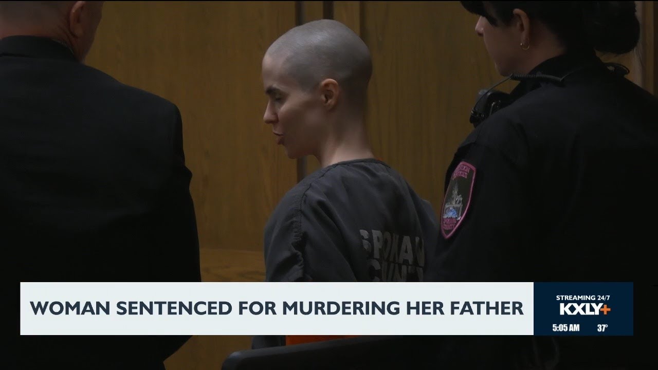Woman sentenced for father's murder - YouTube