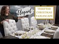 CHRISTMAS DECORATE WITH ME | CLASSIC CHRISTMAS TABLESCAPE