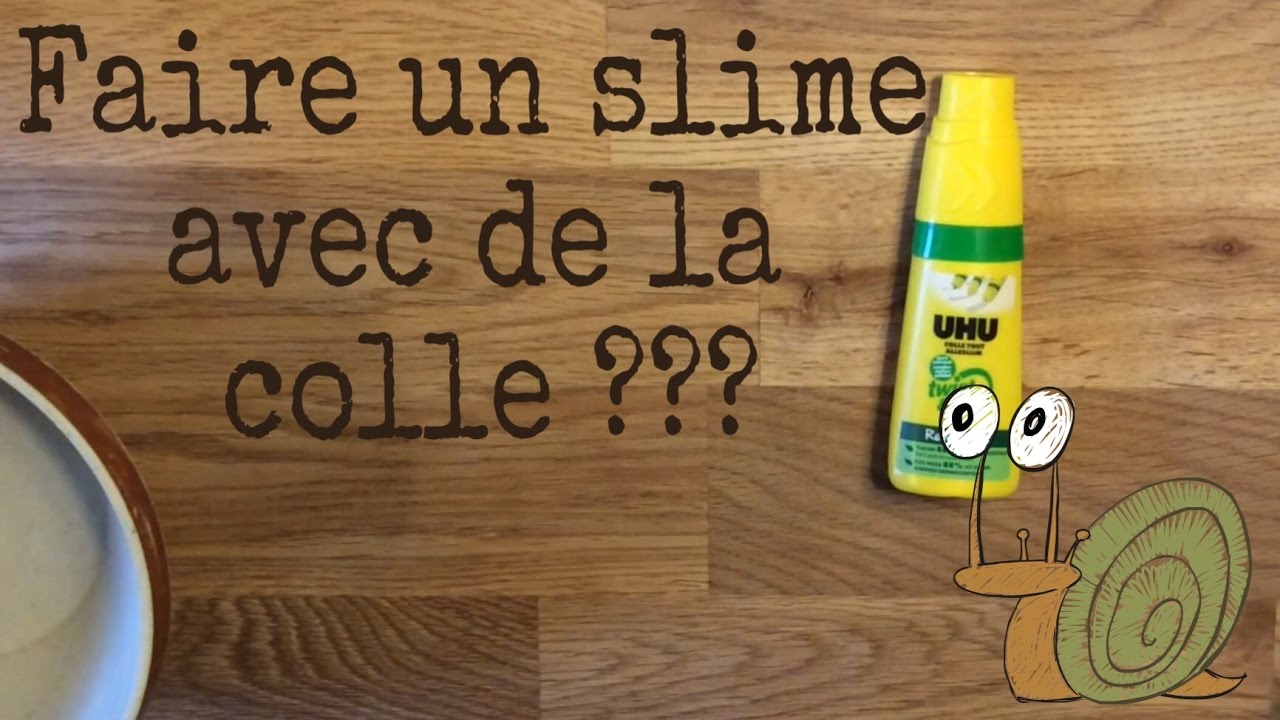 test faire  slime avec de la colle  youtube