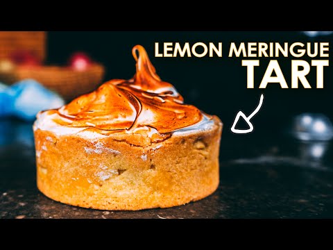 Lemon Blueberry Meringue Tart