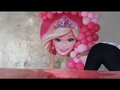 Decoracao de festa infantil barbie baloes