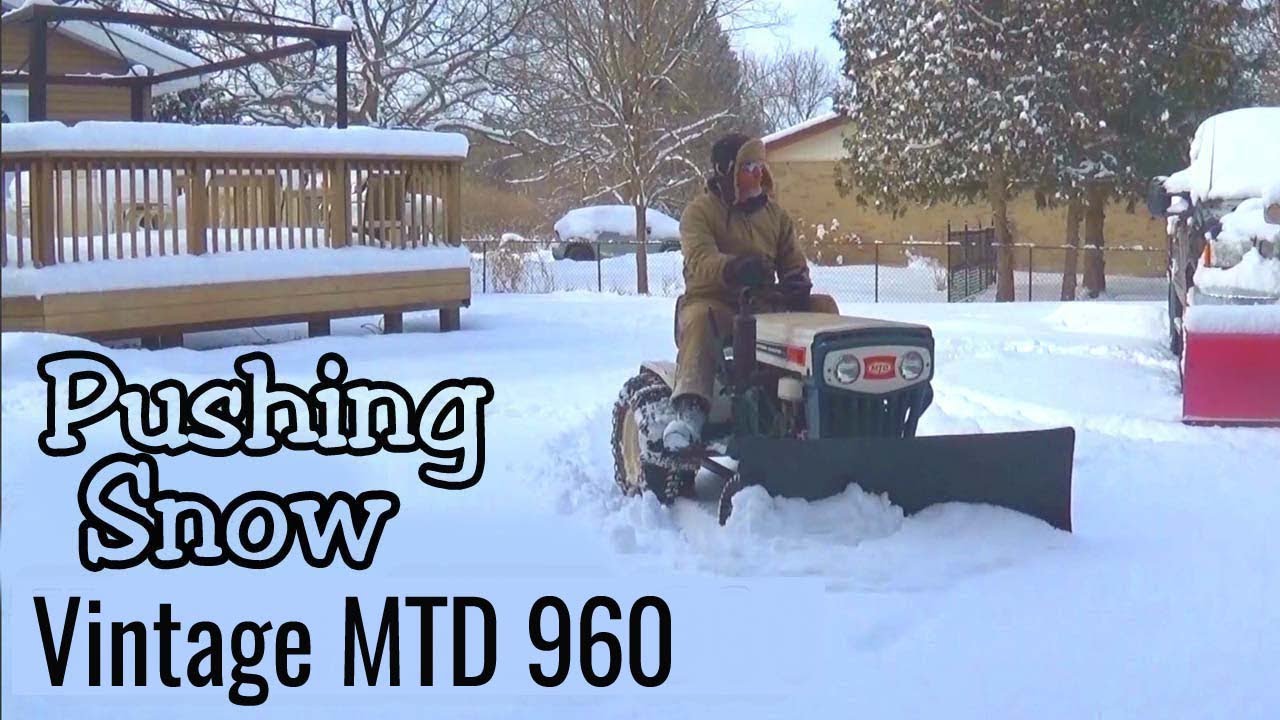 1971 MTD 960 Plowing Snow YouTube