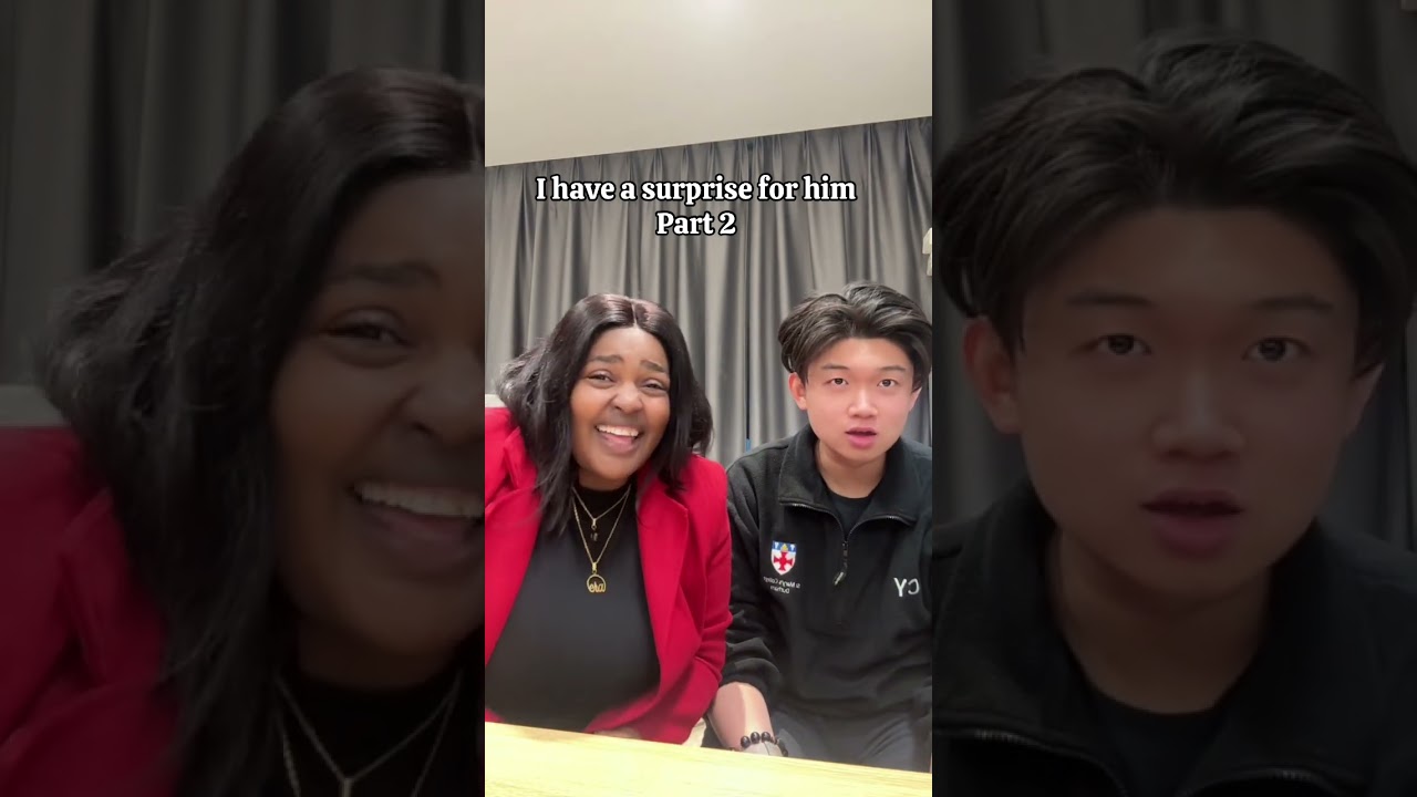 Surprising my friend 