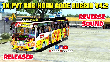 TN PVT BUS HORN CODE BUSSID V4.2😎PART 4💥RELEASED💯WORK