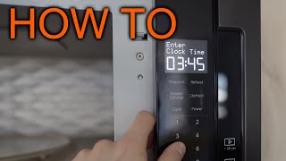 How to set time on Whirlpool Micro Wave