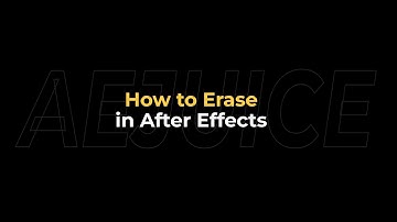 How to Erase in After Effects – AEJuice Tutorials