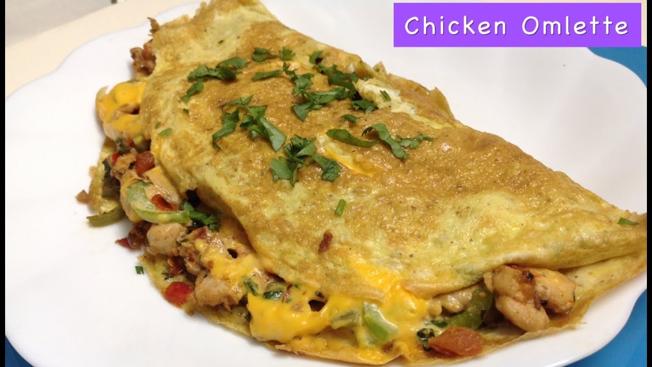 Chicken Omelette Veggie Chicken Omelette YouTube