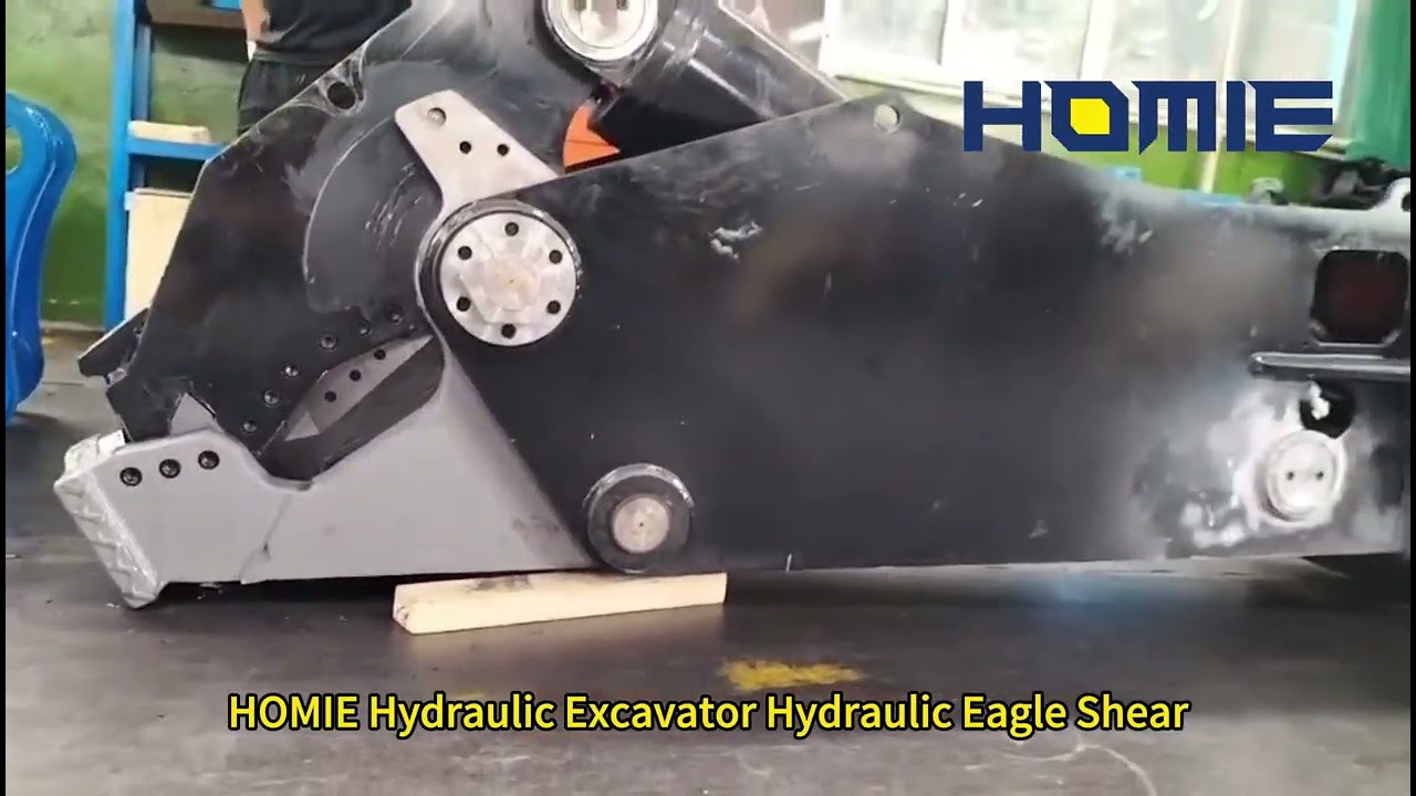 HOMIE Heavy Duty Hydraulic Scrap Shear – 20-50 Ton Excavator Attachment