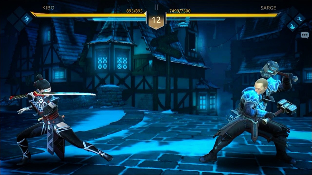 Kibo Epic Weapon Gameplay vs Sarge || Chapter-2: Slumbering Streets || Shadow Fight 4: Arena