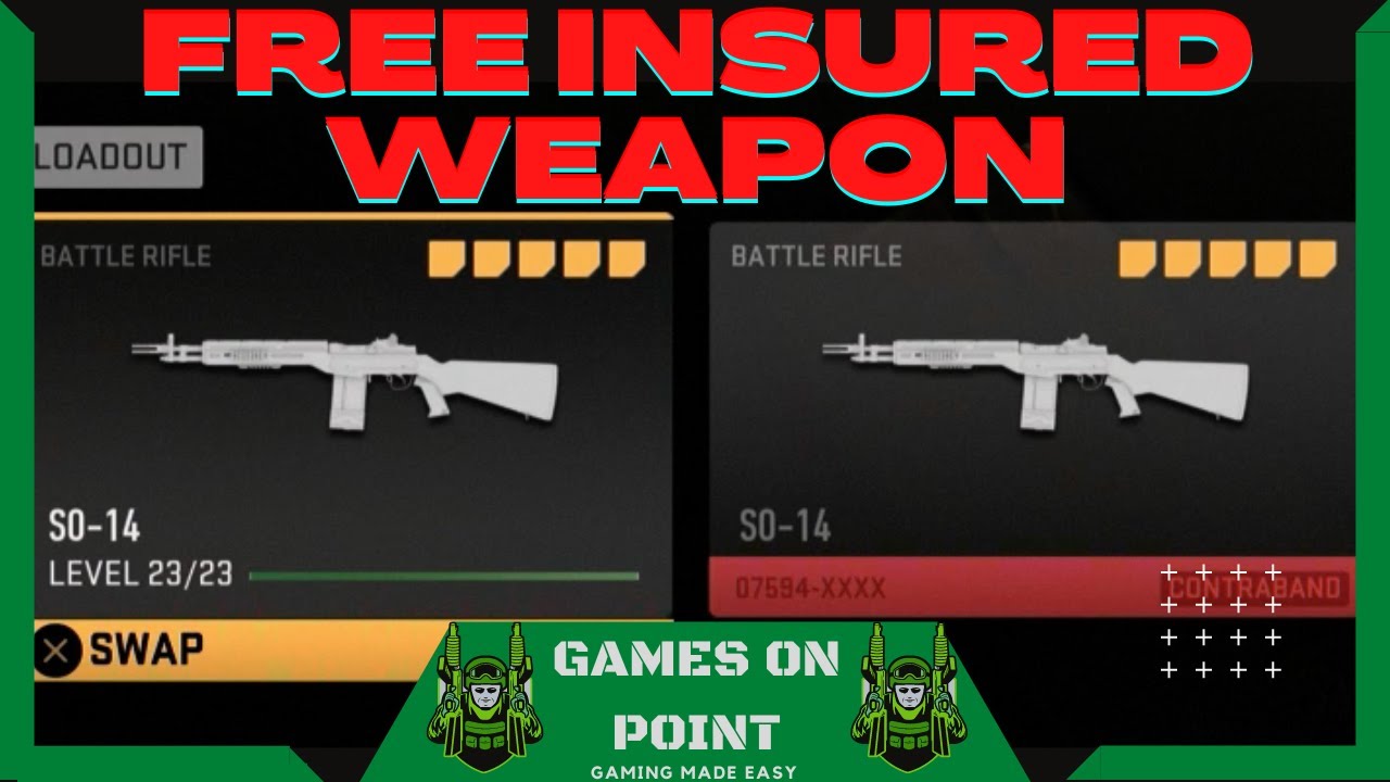 UNLIMITED Insured Weapons ADDED Contraband Weapons Call of Duty