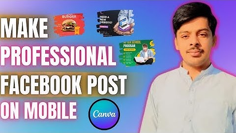 How to make Facebook post on mobile |Facebook post design on canva|canva tutorial|