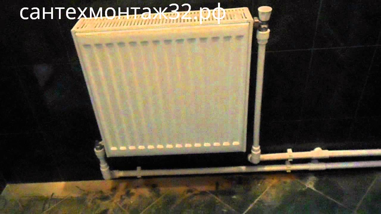 Как сделать отопление из панельных радиаторов видео - YouTube
