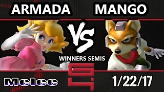 Genesis 4 SSBM - [A] Armada (Peach) Vs. C9 Mango (Fox) Smash Melee Winners Semis