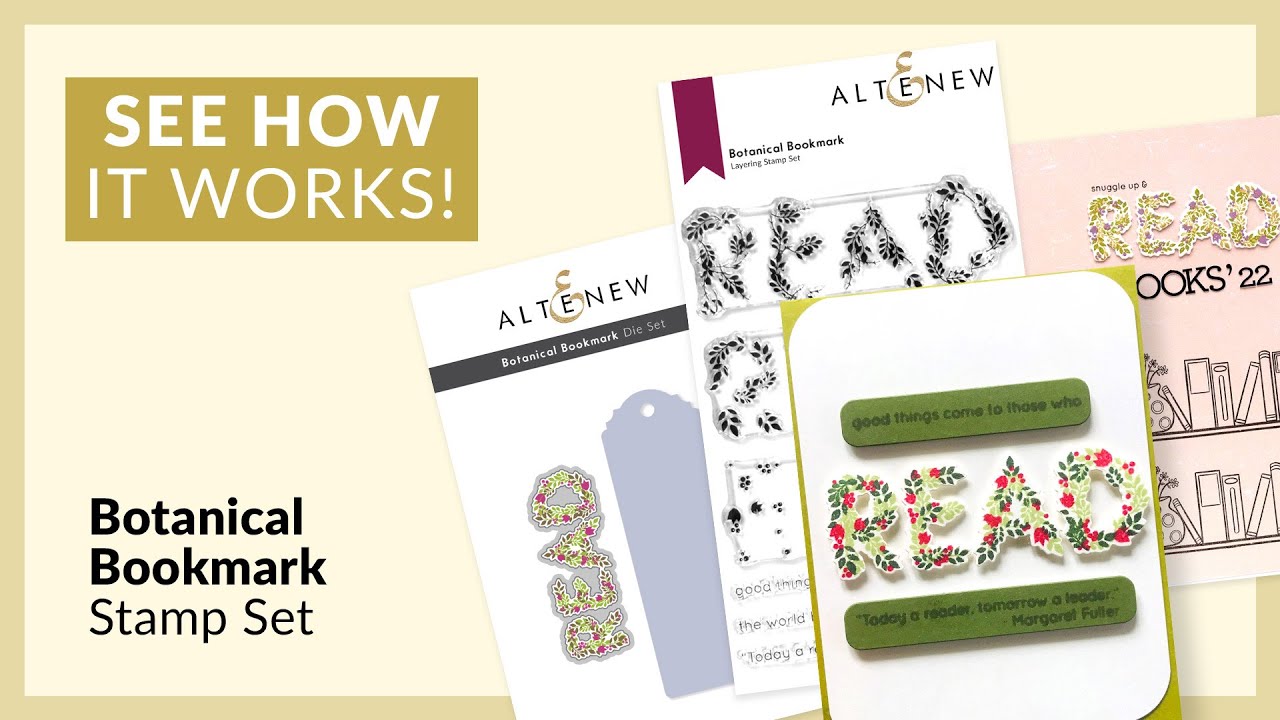 How to Create DIY Bookmarks with Botanical Bookmark Stamp Set