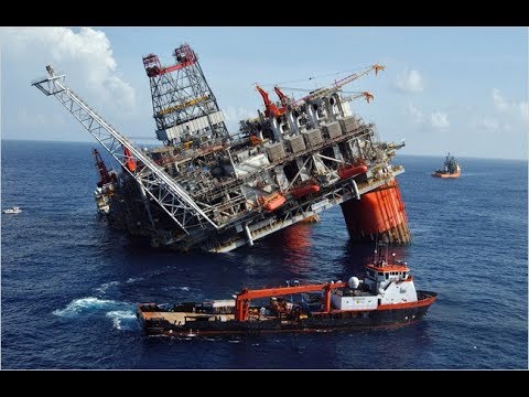 Oil And Gas Rig Sinking