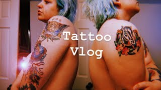 Getting My Shoulder and Elbow Tattooed | Vlog