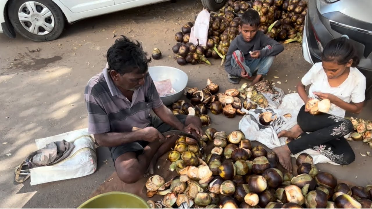 Palm Fruit Cutting | Palm Fruit Cutting Video | Amazing Fruit Cutting Skills