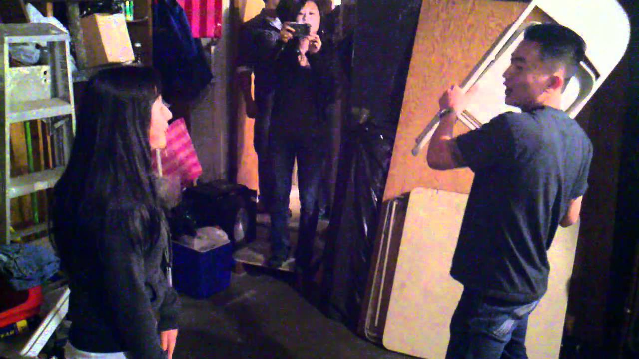 Guy hits girl with steel chair YouTube