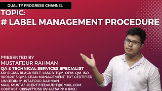 Label Management Procedure, Garments Label Management policy