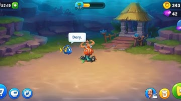 Fishdom episode 1 Seaworld Gameplay Walkthrough (iOS, Android) Finding Nemo Dori characters alike