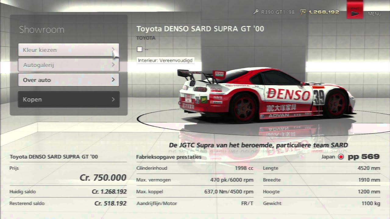 Toyota DENSO SARD SUPRA GT '00 - YouTube