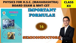 16 SEMICONDUCTOR DEVICES IMPORTANT FORMULAE