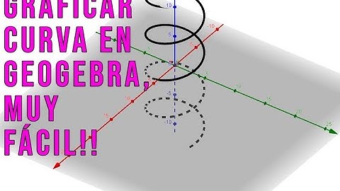 CÓMO GRAFICAR UNA CURVA PARAMETRIZADA EN GEOGEBRA FÁCILMENTE