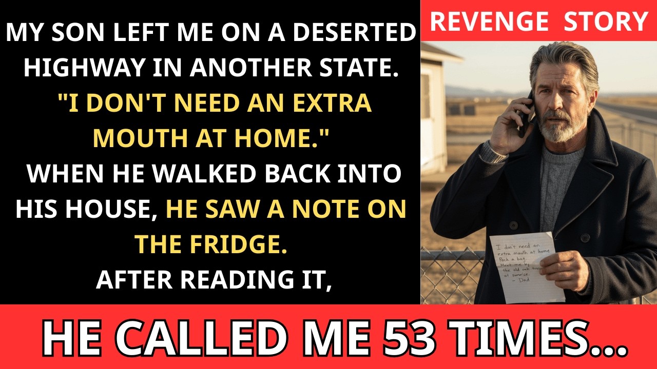 My Son Abandoned Me In Another State In The Middle Of A Deserted Highway  But When He Returned Home…