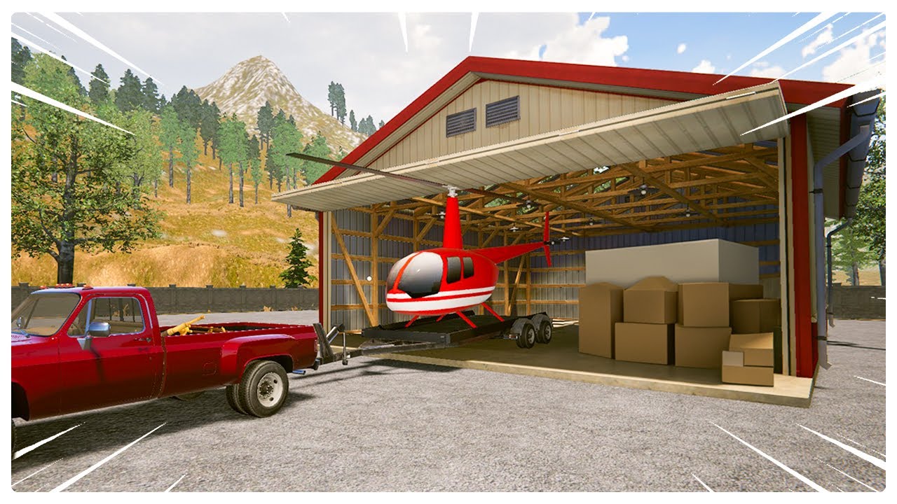 Я нашёл брошенный вертолёт в складском помещении — Симулятор дилера