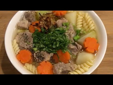 PORK RIB ROTINI SOUP delicious recipe