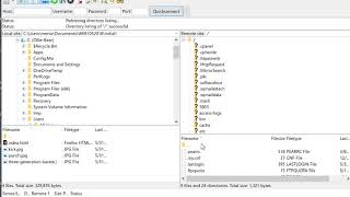 Uploading your first web page with filezilla