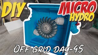 DIY Micro hydro powerOff Grid Day 35