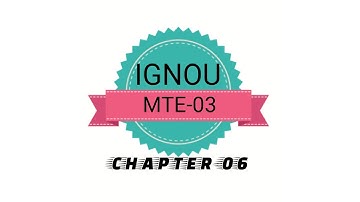 IGNOU MTE-03 CHAPTER-06