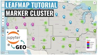 leafmap tutorial 50 - creating a marker cluster for categorical data