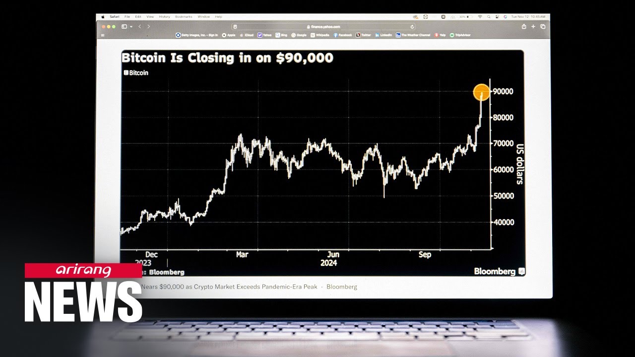Price of bitcoin surpasses US$ 90,000