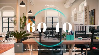 Pomodoro Timer 60/10 | Study Ambience with Timer  Office Sounds | 60분 뽀모도로, 사무실 백색소음