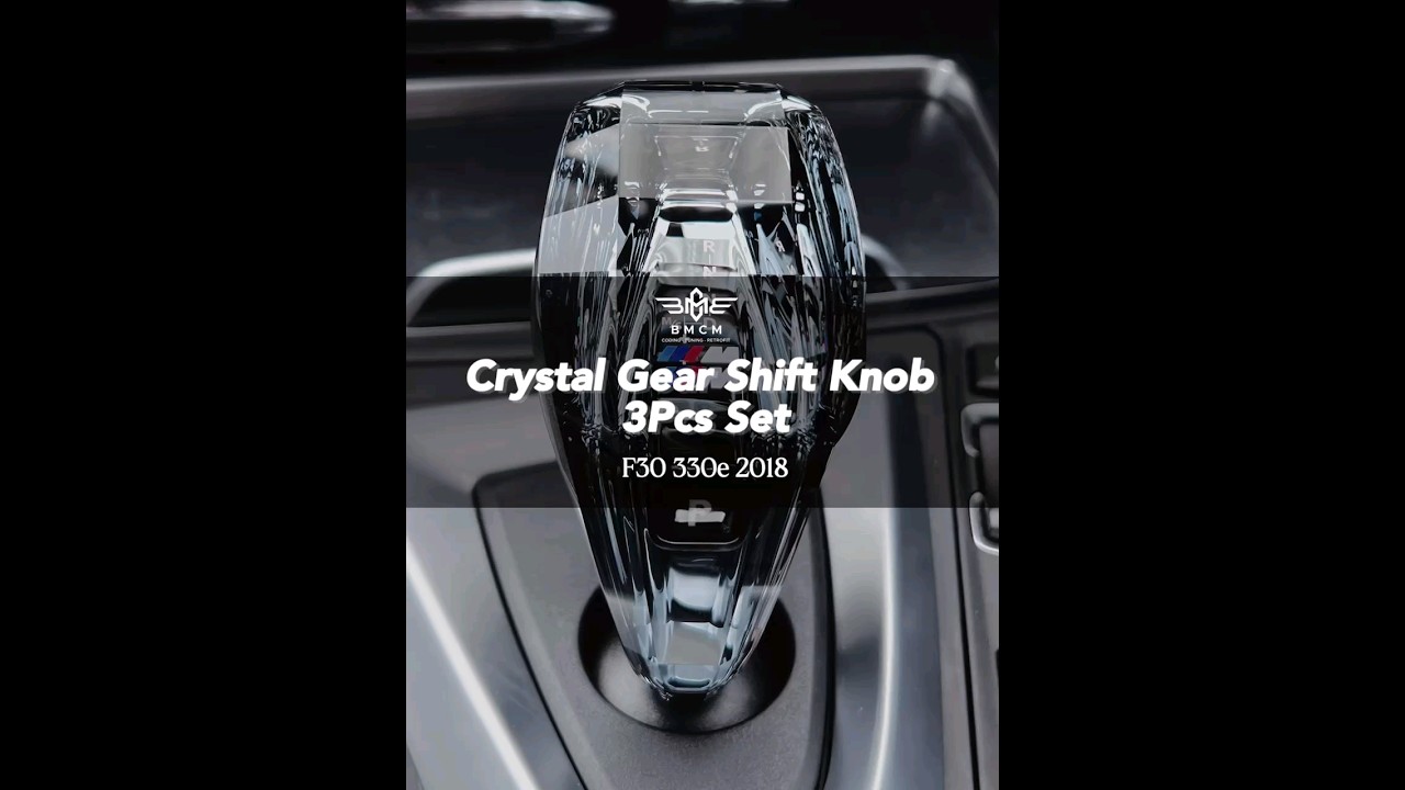 BMW 𝐅𝟑𝟎 𝟑𝟑𝟎𝐞 𝟐𝟎𝟏𝟖 X 𝐁𝐌𝐖 𝐂𝐫𝐲𝐬𝐭𝐚𝐥 𝐆𝐞𝐚𝐫 𝐒𝐡𝐢𝐟𝐭 𝐊𝐧𝐨𝐛 𝟑-𝐩𝐢𝐞𝐜𝐞𝐬 𝐒𝐞𝐭 💎 Upgrade your old long gear shift!