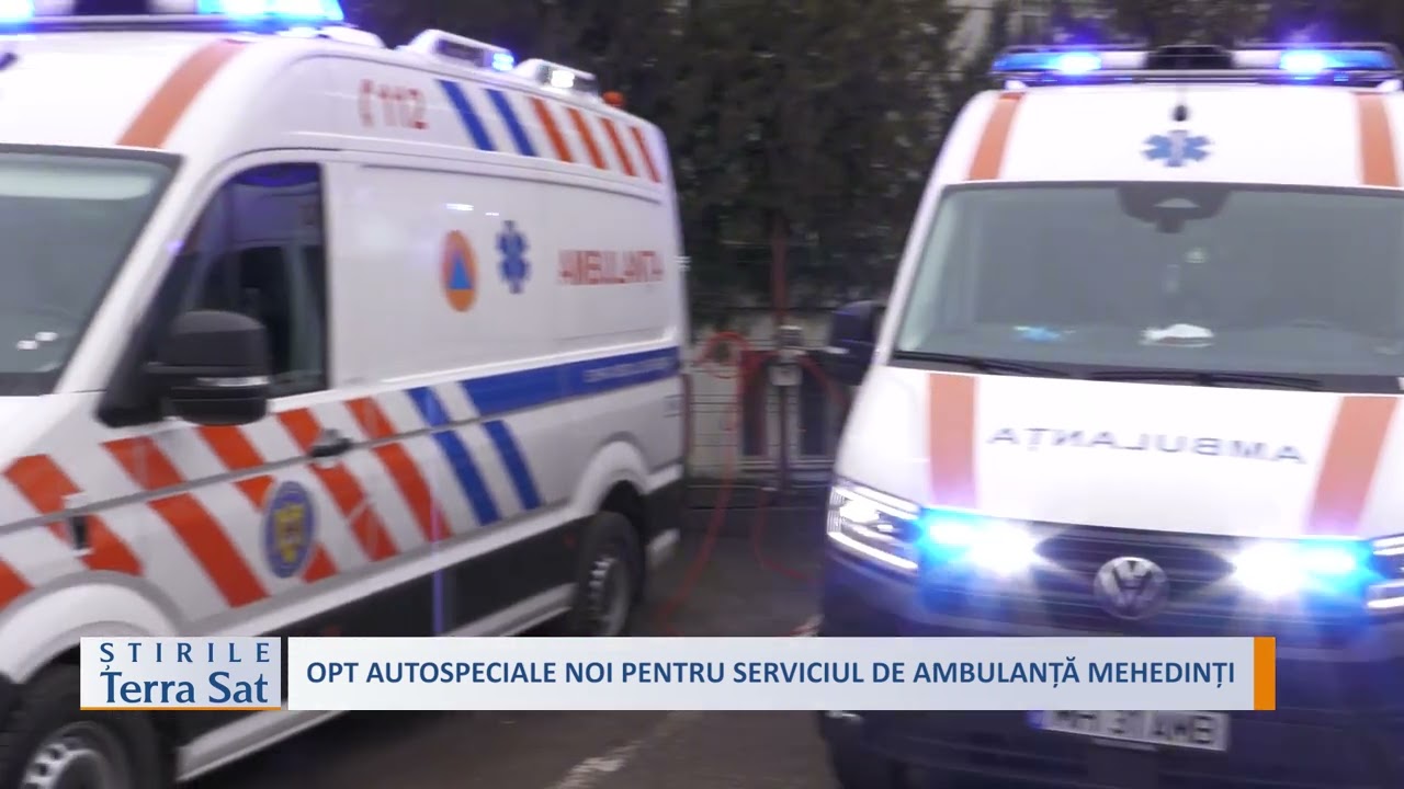 OPT AUTOSPECIALE NOI PENTRU SERVICIUL DE AMBULANȚĂ MEHEDINȚI
